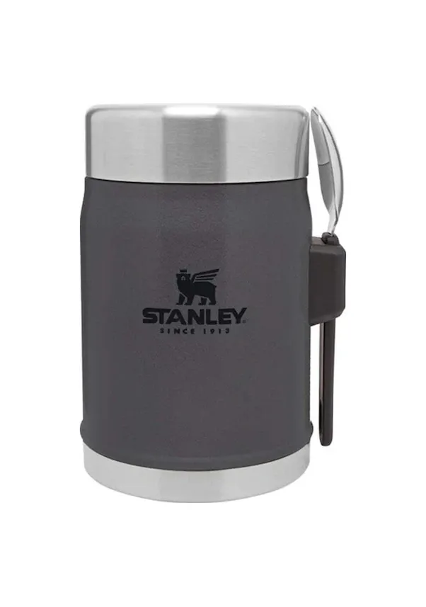 Stanley Klasik Paslanmaz Çelik Yemek Termosu Kaşıklı 0,40 LT Füme